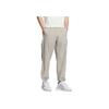 Adidas Sportswear Fashion Trendy Versatile Mid-Rise Tapered Knit Joggers Men Joggers Gray White KC2842