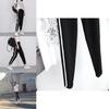 Elastic Waist Patchwork Harem Pants Casual Loose Sports Trousers**