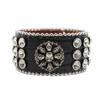Gothic Punk Totenkopf Armband Strass Armband Schmuckdesign Diamant PU Leder Handschmuck