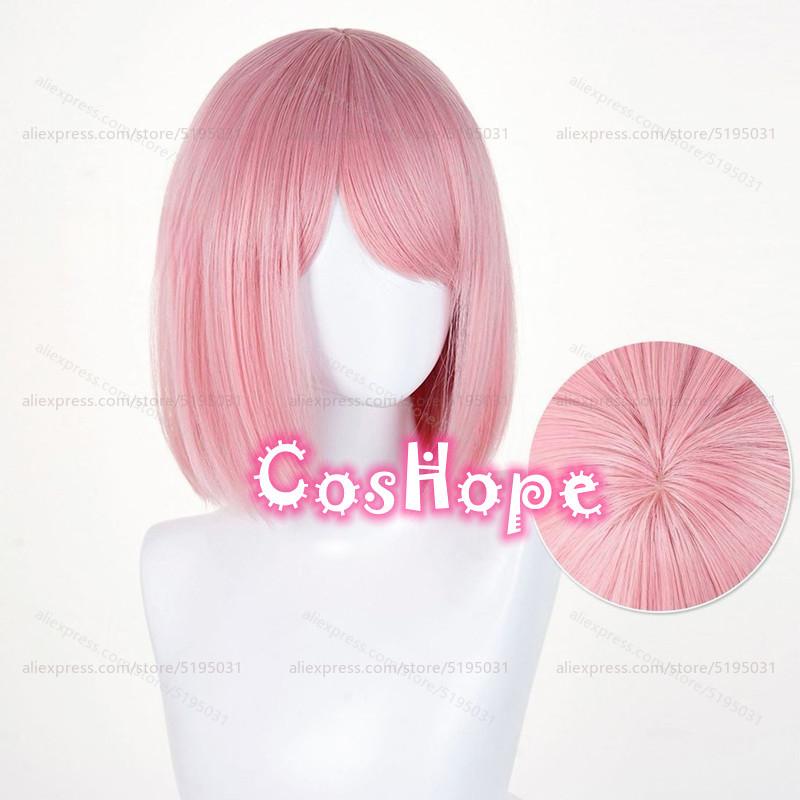 Perruque Cosplay Haruno Sakura Trois Styles Perruque Rose Anime Résistante à la Chaleur Perruques Synthétiques pour Halloween Fête de Carnaval Costume One Size