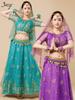 Huayu Dance Ethnic Xinjiang Indian Girl Chiffon Performance Costume Adult Set