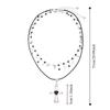 Gothic Cross Pendant Choker Necklace Heart Double Layer Necklace Rhinestone Necklace  Girls
