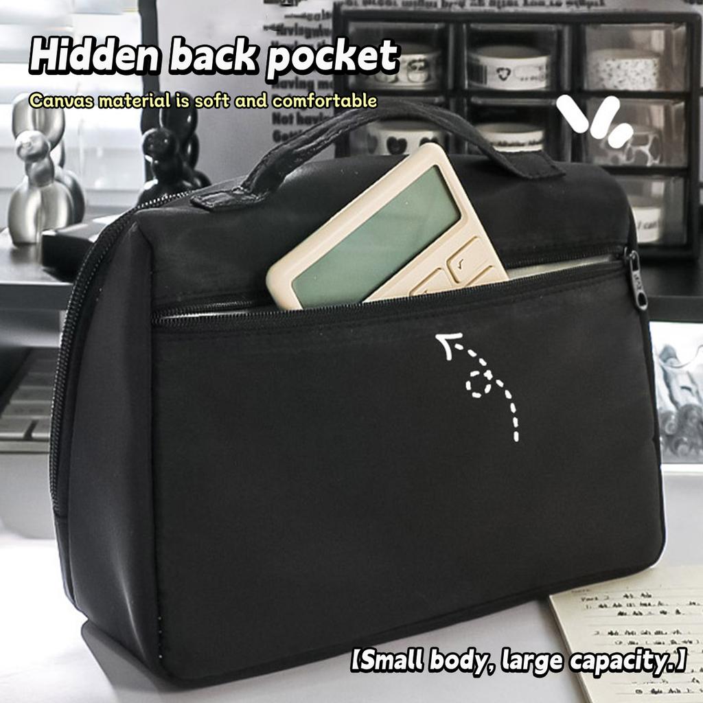 Large Capacity Portable Pencil Case Korean Stationery Box Student Pencil Bag Atorage Bag Cosmetic Bag School Office Supplies