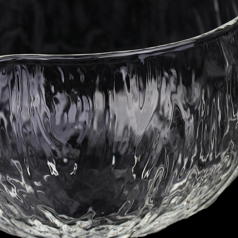 1Pc Textured Glass Matcha Bowl With Pouring Spout Japanese Style Green Tea Ceremony Tea Bowl Song Dynasty Tea Tools