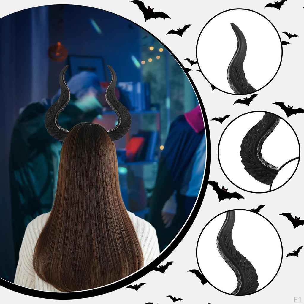 Halloween Devil Horns Headband,Cosplay Costume for Party Christmas Kids Children