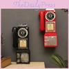 Vintage Telephone Resin Wall Hanging Creative Desk Decoration For Caf Decor