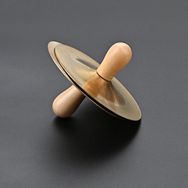 1 Pair Hand Cymbal with Knobs 3.5 In Finger Cymbal Kid Percussion-Instruments Musical Toy for Boy Girl Playing