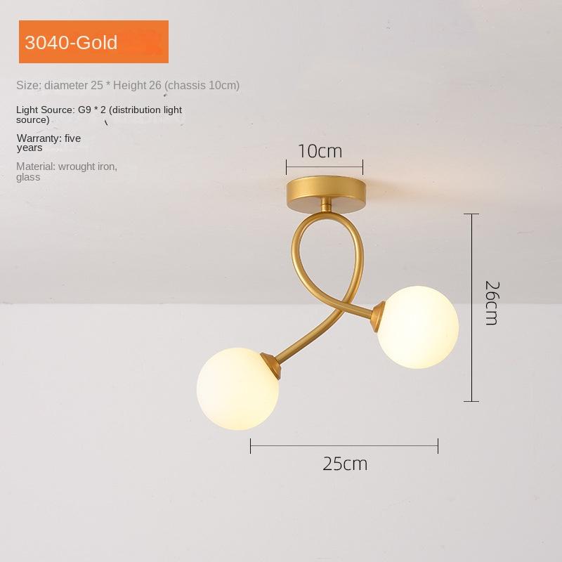 

Сучасний скляний стельовий світильник Мінімалістична чорно-золота стельова лампа Внутрішнє освітлення Коридор Прохід Балкон Вхідний простір Гардеробна Арматура золотий