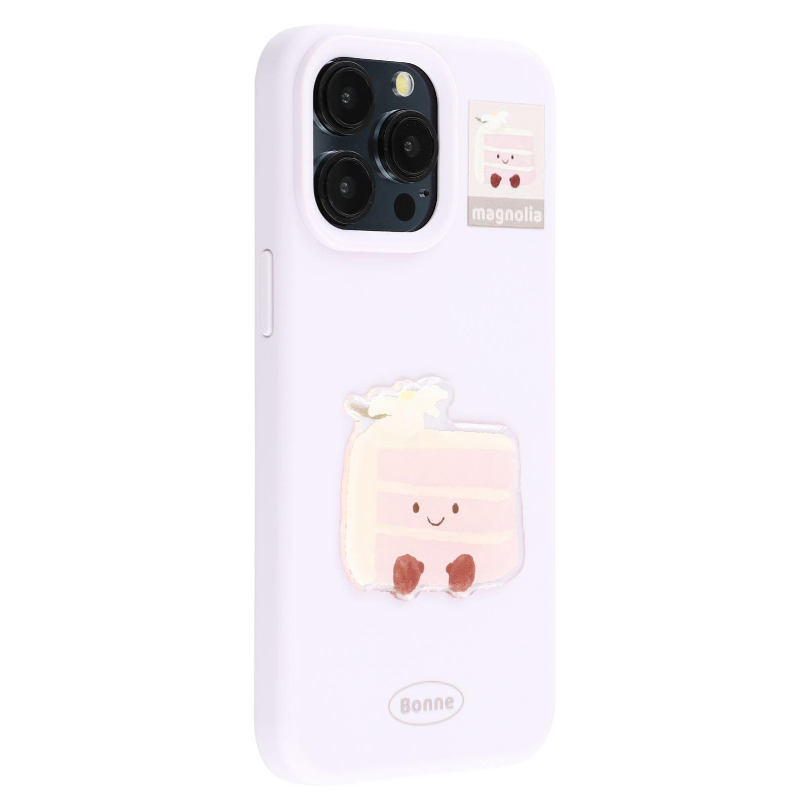 

For iPhone 15 Pro Case Pattern Printed 2.0mm TPU Phone Cover with 3D Accessories Decor E