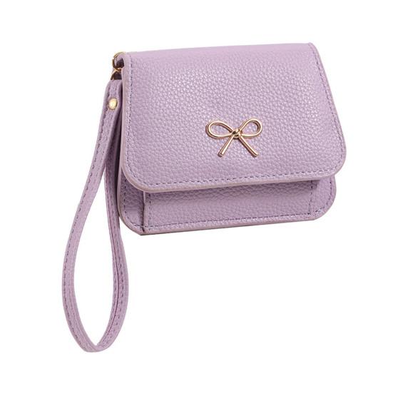

Women Clutch Wallet Mini Wallet with Zipper Coin Pocket ID Window Slim Credit Card Holder Wallet for Ladies Girls світло-фіолетового кольору