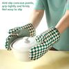 1 Pair Silicone Oven Mitts,Thickened Heat-Resistant Heat-Insulating Microwave Gloves,Prevent Burns Outdoor Barbecue,For Kitchen