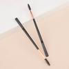 Double head double head eyebrow glue brush/eyelash roll can be dug powder milk eyebrow brush can be bent spiral eyebrow brush