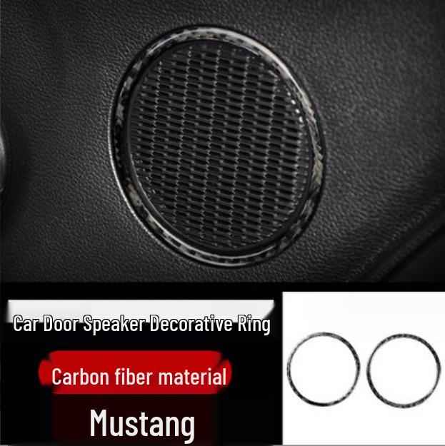 Ford Mustang Kohlefaser Interieur Zierleisten-Set: Konsole, Lenkrad, Schalthebel, Lüftungsdüse