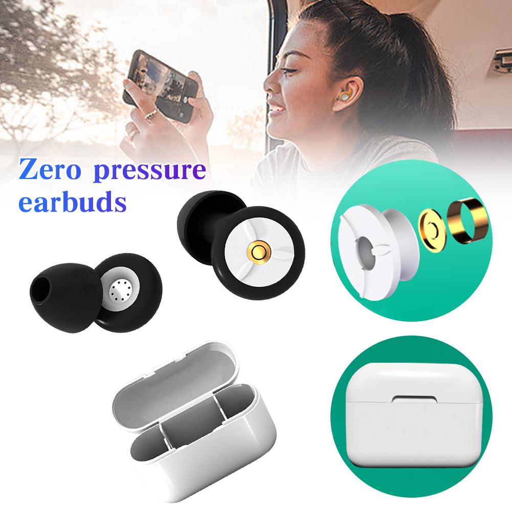 Silicone Soft Diving Ear Plugs Waterproof Sound Insulation Earplugs Washable with Earplug Caps & Case for Swimming Showering