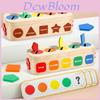 Holz-Formen-Zuordnungs-Farbklassifizierungsbox Böses Kind Puzzle-Spielzeug Für Kinder von 2 bis 6 Jahren