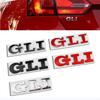 AABIO1 3D Metal Letters GLI Logo Rear Trunk Emblem Badge Car Decal For GTI VW Jetta Passat Virtus Golf Stickers