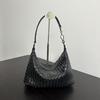 Large Woven Leather Tote Bag Women - Handmade Daily Shoulder Crossbody