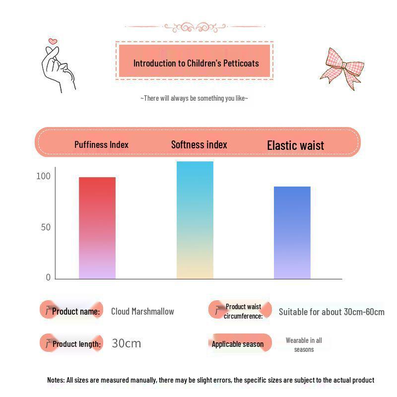 Girls' Lolita Boneless Petticoat for Babies & Toddlers - Short Puff Underskirt