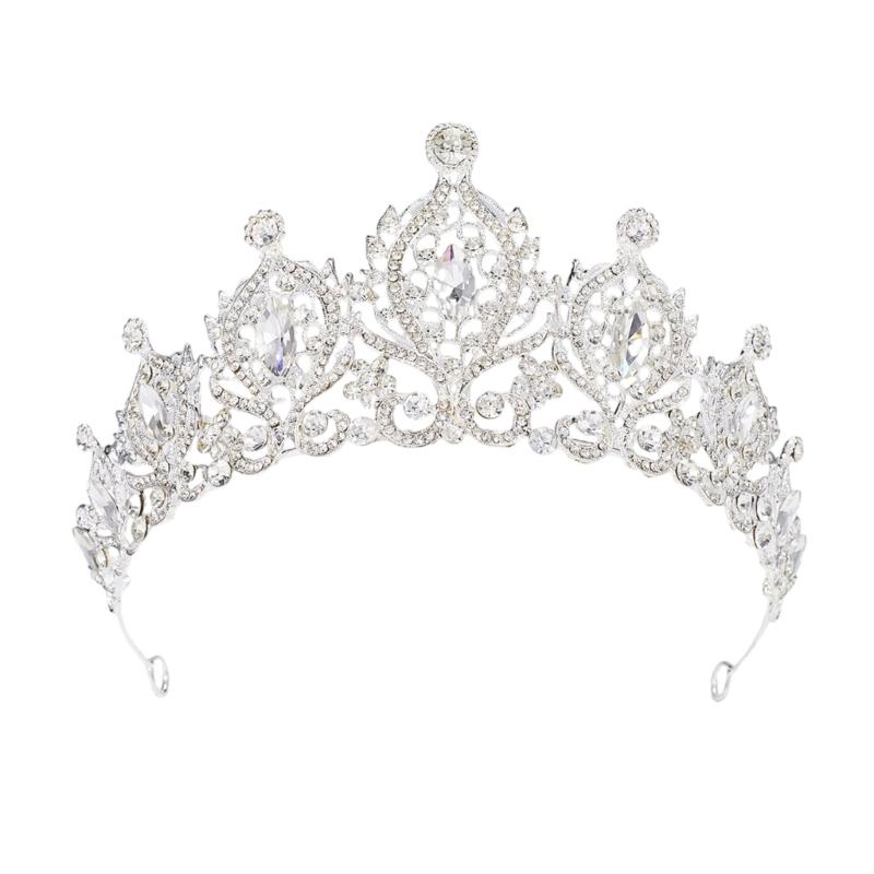 Delicate Tiaras Birthday Headbands Elegant Hairbands for Girls Wedding Party Photo Props Headwear Crown