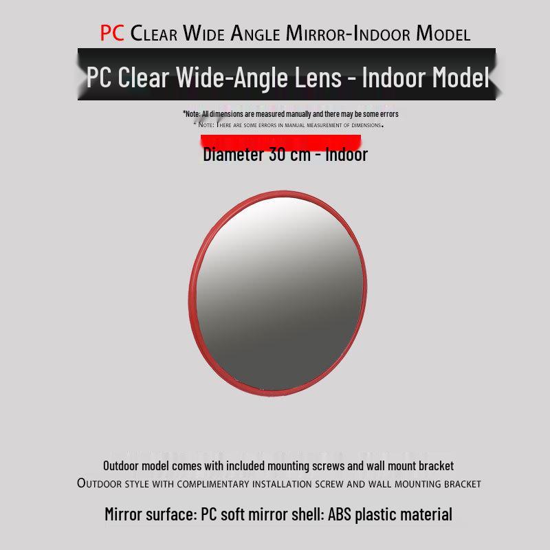 80cm Wide-Angle Outdoor Traffic Convex Mirror for Blind Spots and Corners