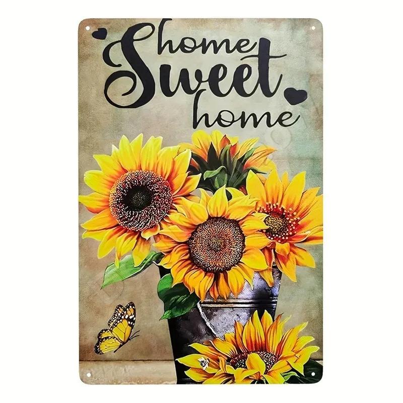 Gardening Vintage Metal Tin Sign  Wall Decor Because Murder Is Wrong Funny Plants Retro Sign for Farmhouse Home Room Decoration