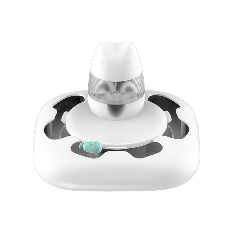 Motorized Animal Play Device Including Rechargeable Battery And Stable Base To Support Healthy Hunting Behavior