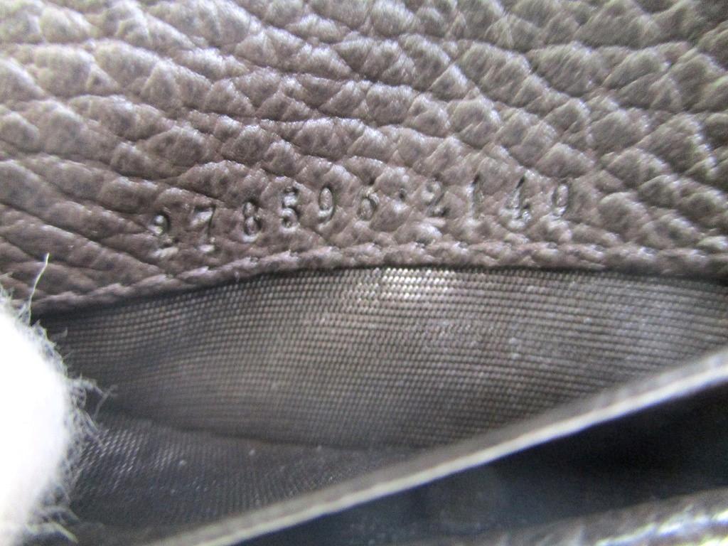 Äkta GUCCI Grön GG-canvas Brun Läder Dubbelvikt Plånbok Kompakt Plånbok #a602 Öppen kartong