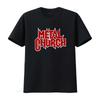 Metallkirsche Logo T-Shirt Offiziell Vintage Gewaschen Dehnbares Oberteil Für Den Alltag Unisex Lässige Mode Leicht Weich Homme