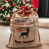 Christmas Jute Gift Sack Delivered By Reindeer