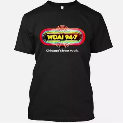 NWT WDAI Chicago Commercial Classic Hits Radio Station Art Logo T-SHIRT S-5XL Unisex T-Shirt