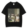 Vintage Selfie Buddy Funny Cat Meme TShirt Men Women Harajuku Tshirts Shortsleeved Cotton Hiphop Casual High Quality Tshirts