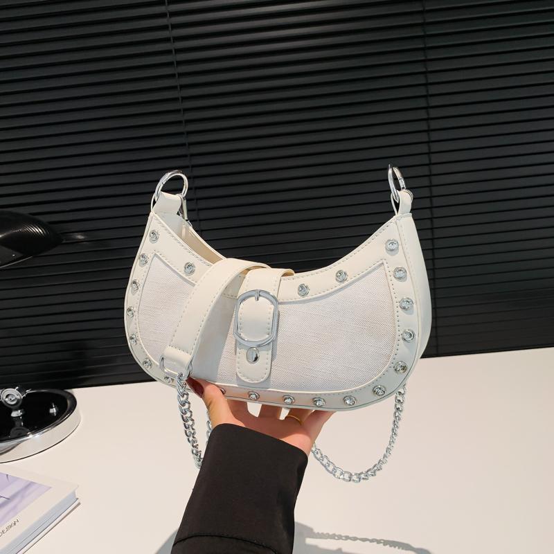 Handliche Mode Motorradstil Knödeltasche für Damen Sommer Neu Koreanische Ausgabe Trendig Vielseitig Lässig Publikum Crossbody