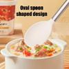 Practical Silicone Utensils Serving Spoon for Efficient Stirring and Scooping with Soft Grip and Spill Proof Assurances