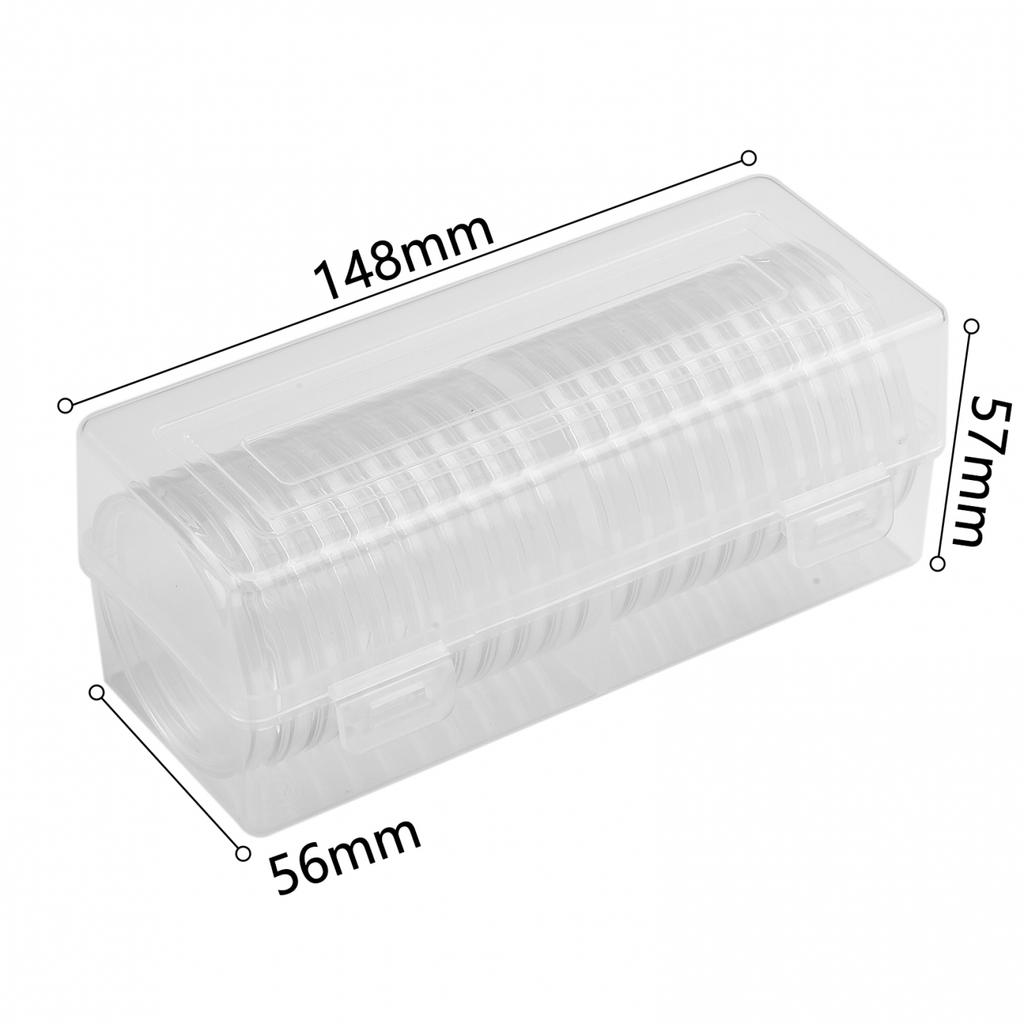 Coin Capsule 17-46mm Copper coins Silver coins 20pcs Clear Holders Storage