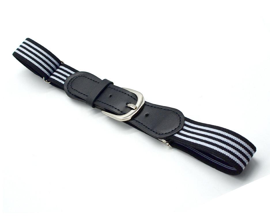 Casual Striped Children'S Belt, Male And Female Baby Belt, Elastic Belt, Primary School Boy Belt Military Training