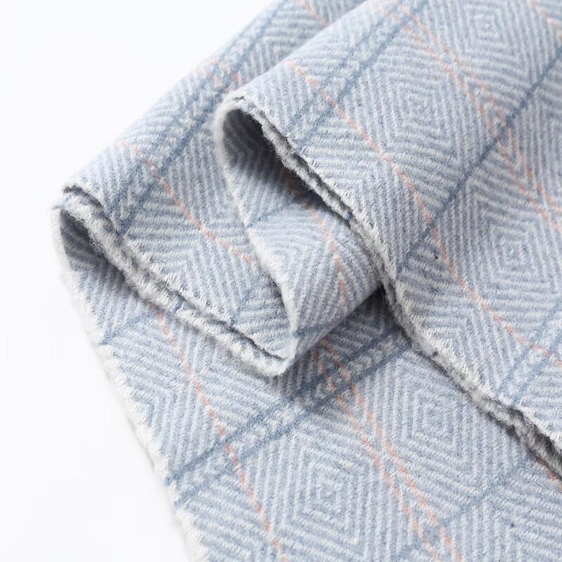Hengyuanxiang 100% Wool Geometric Pattern Scarf