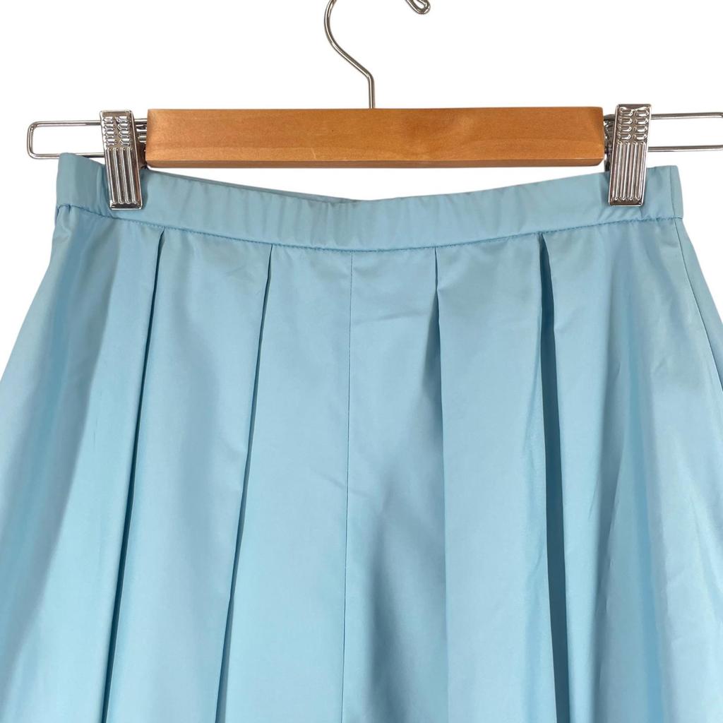 UNTITLED Plain Skirt Blue Women S Tuck Flare Used