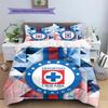 Cruz Azul Pattern Bedding Quilt Set  Home Decoration  Gift (1 * Duvet Cover + 2 * Pillowcase  Without Core)