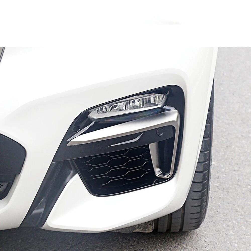 1 Paar Voor Mistlamp Frame Cover Grille Trim Voor BMW X3 X4 G01 G02 2018 2019-21