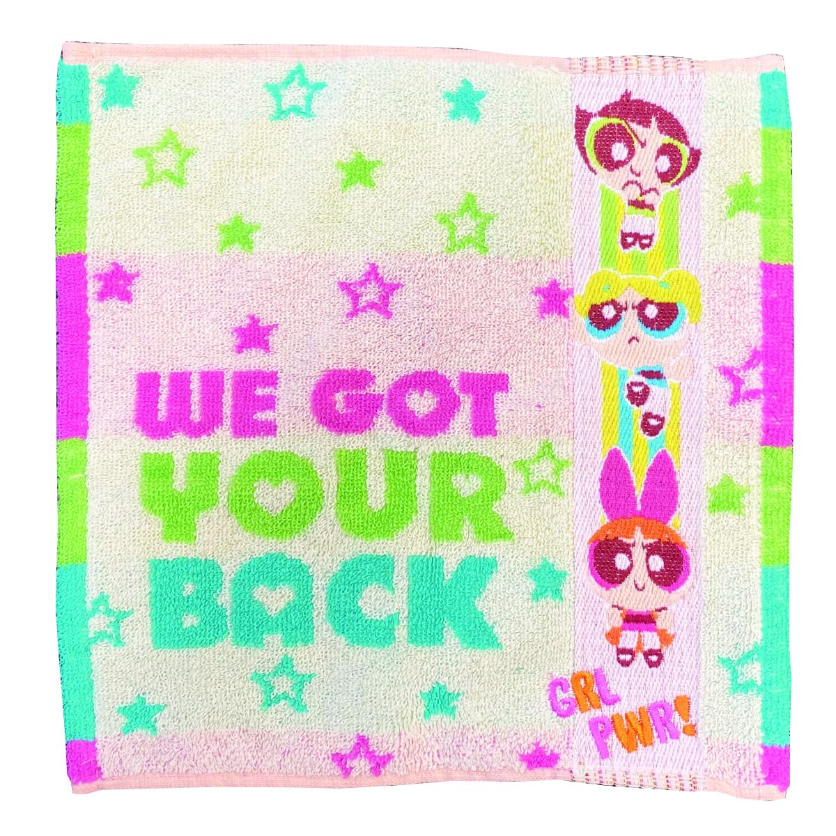

Marushin Mini Towel The Powerpuff Girls Girl Power Character Handkerchief Cotton Antibacterial and Odor Resistant 4105050200 100% [Item]
