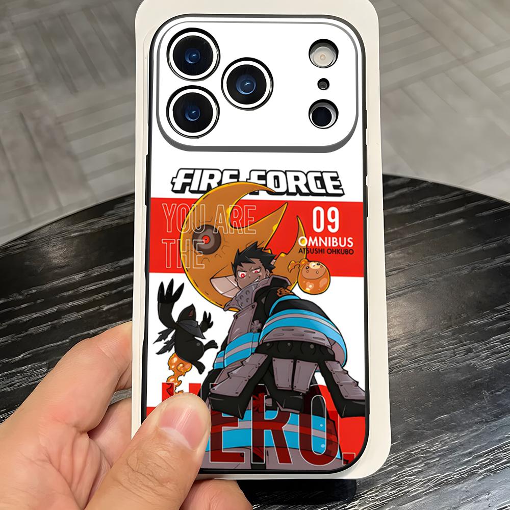 

Чехол для телефона F-Fire Force для iPhone 17 Pro Max 16 15 14 Pro Max 13 11 X Xs Xr 8 7Plus Силиконовая крышка iPhone 12 Pro