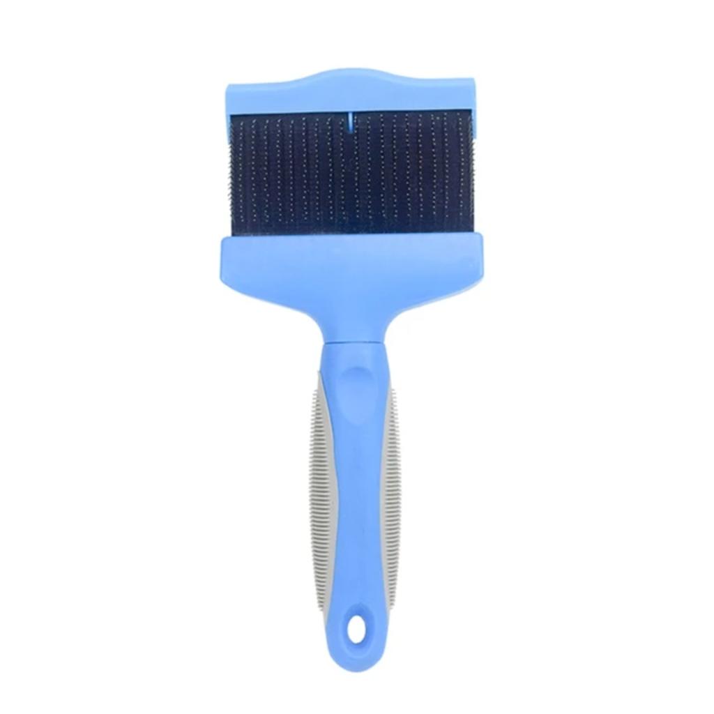 New Pet Grooming Tool Double Sided Brush for Dogs and Cats with Bristles for Shedding Cleaning and Massaging - Stylish and Effic