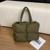 Nylon Large Capacity Tote Bag For Women With Simple Design For Daily Use