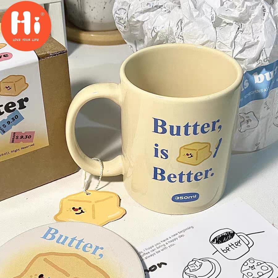 Hi Cute Cream Cheese Ceramic Mug Ins Girlfriends Gift Milk Mug Student Dormitory