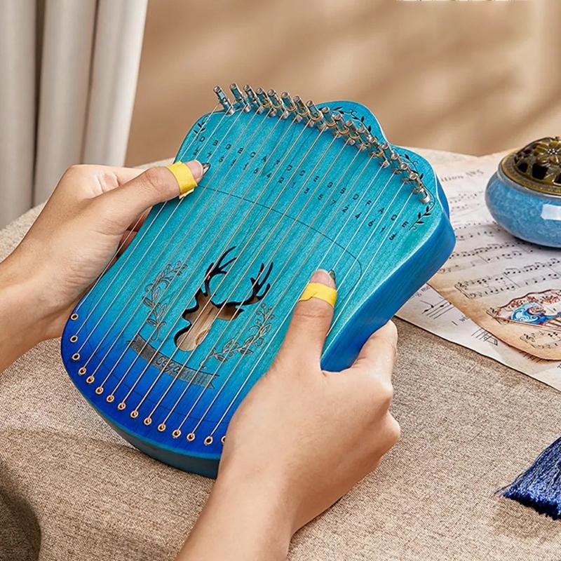 17 Strings Harp Portable Professional Stringed Instruments for Beginner Musical Instruments Leisure and Entertainment Gift String Instrument