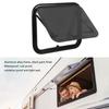 16x12in RV Exit Window Emergency External Push Out Window with Mesh Screen Support Rod for Caravan Camping Trailer Motorhome