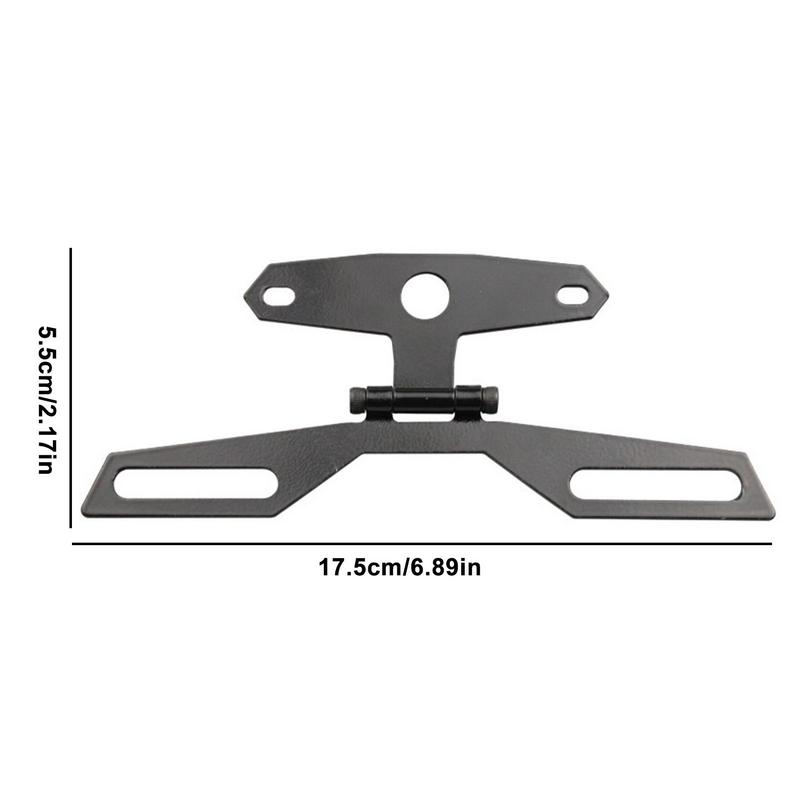 Vehicle License Holder Universal Adjustable Fold License Plate Tail Light Holder Motorbike License Plate Holder Bracket