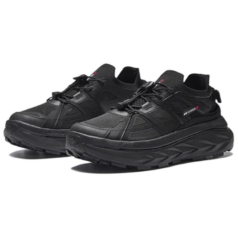 Anta Champion Pioneer Breathable And Wear resistant River Trekking Shoes Men's Black Sneakers 112538502A-1