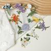 Flower Embroidered Patch Patch, Iron On Sew Decorative Fabric for Clothes Floral Applique Jeans Shirts Hats Bags Repair And Decoration