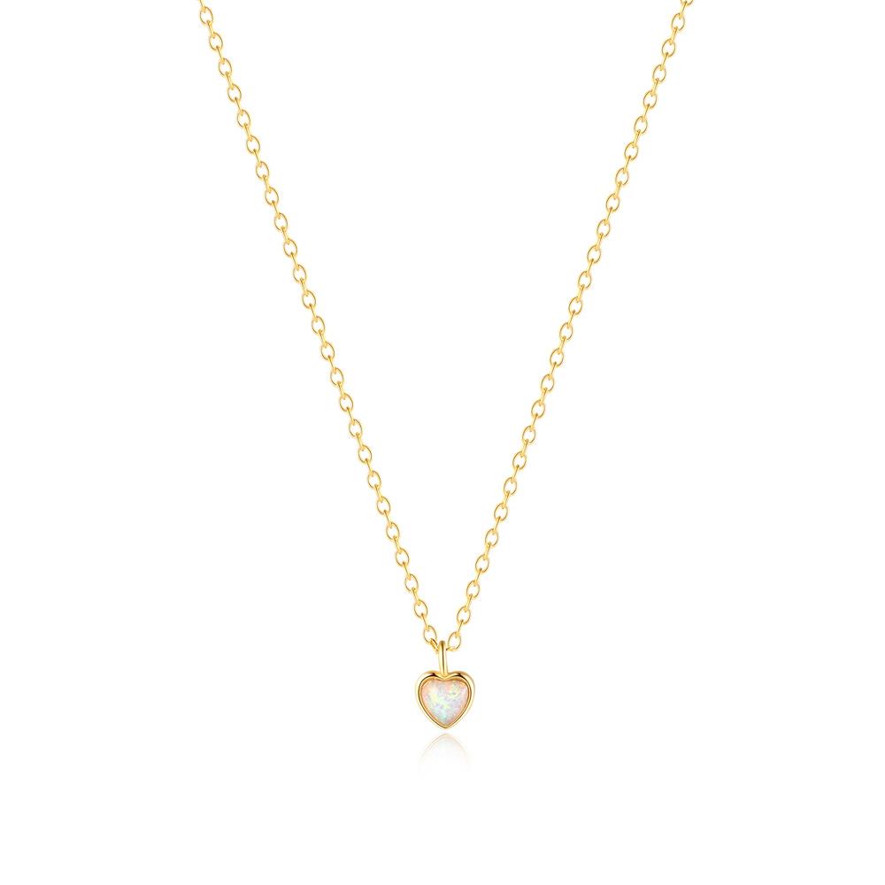 Aide 925 Silver Korean Style Simple Round CZ Zircon Pendant Necklaces For Women Elegant Stackable Clavicle Chain Choker